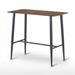 JARDIRICODECO Table Mange Debout Imitation Bois 115x60x102cm