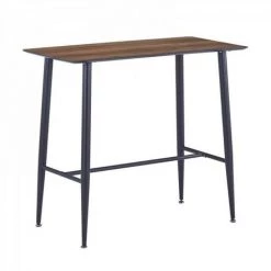 JARDIRICODECO Table Mange Debout Imitation Bois 115x60x102cm -Table haute et bar Soldes 53958220 3