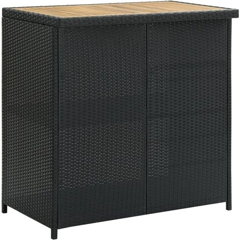 Hommoo Ensemble De Bar 3 Pcs Resine Tressee Noir 7 Hommoo Ensemble De Bar 3 Pcs Resine Tressee Noir – Image 5