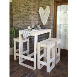 ASTIGARRAGA Tabouret Haut En Pin Massif 75x37x37 cm IVY LINE -Table haute et bar Soldes 5427043 3