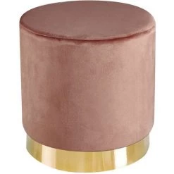 NETFURNITURE Velvet Rose Lourd Pouffe (pack De 1) - Rose