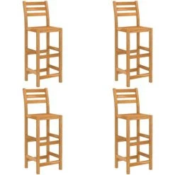 TRUE DEAL Ensemble De Bar D'extérieur 5 Pcs Bois D'acacia Massif -Table haute et bar Soldes 54487195 4