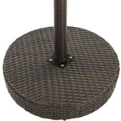 TRUE DEAL Meuble De Bar De Jardin 5 Pcs Et Coussins Résine Tressée Marron 11 TRUE DEAL Meuble De Bar De Jardin 5 Pcs Et Coussins Résine Tressée Marron -Table haute et bar Soldes 54488071 5