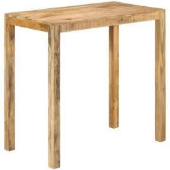 YOUTHUP Table De Bar 112x60x108 Cm Bois De Manguier Brut - Brun