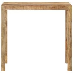 YOUTHUP Table De Bar 112x60x108 Cm Bois De Manguier Brut - Brun 9 YOUTHUP Table De Bar 112x60x108 Cm Bois De Manguier Brut - Brun -Table haute et bar Soldes 54515217 3