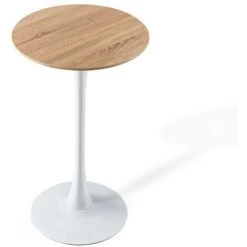 VMO HOME TABLE HAUTE IBIZA WHITE-WOOD Ø -Table haute et bar Soldes 54640537 2