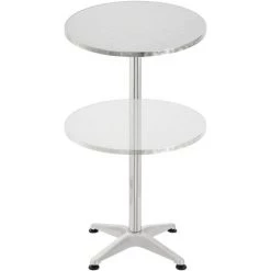 Table De Bistrot Ronde Avesta à Hauteur Réglable 75 Cm / 115 Cm [en.casa] -Table haute et bar Soldes 54723510 4