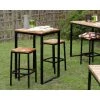 MEUBLE HOUSE Mange-debout Carré En Bois Exotique 70x70 Cm "Garden" - Marron 2 MEUBLE HOUSE Mange-debout Carré En Bois Exotique 70x70 Cm "Garden" - Marron -Table haute et bar Soldes 54941438 1
