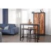 MEUBLE HOUSE Table Haute Métal Et Bois 120x70cm "IPN" - Noir 1 MEUBLE HOUSE Table Haute Métal Et Bois 120x70cm "IPN" - Noir -Table haute et bar Soldes 54941650 1