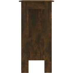 YOUTHUP Table De Bar Avec étagère Chêne Fumé 102x50x103,5 Cm Aggloméré - Brun 10 YOUTHUP Table De Bar Avec étagère Chêne Fumé 102x50x103,5 Cm Aggloméré - Brun -Table haute et bar Soldes 55259815 4