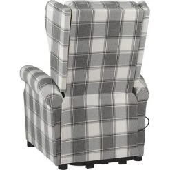 YOUTHUP Fauteuil De Massage Inclinable Blanc Et Gris Tissu - Gris 11 YOUTHUP Fauteuil De Massage Inclinable Blanc Et Gris Tissu - Gris -Table haute et bar Soldes 55266410 5
