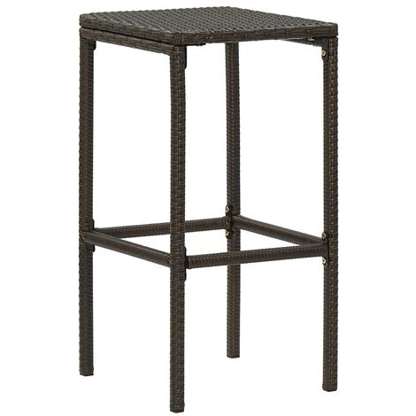 Topdeal Meuble De Bar De Jardin 5 Pcs Et Coussins Résine Tressée Marron FF3064777_FR 6 Topdeal Meuble De Bar De Jardin 5 Pcs Et Coussins Résine Tressée Marron FF3064777_FR – Image 4