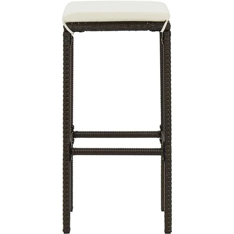 Topdeal Meuble De Bar De Jardin 5 Pcs Et Coussins Résine Tressée Marron FF3064777_FR 7 Topdeal Meuble De Bar De Jardin 5 Pcs Et Coussins Résine Tressée Marron FF3064777_FR – Image 5