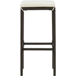 Topdeal Meuble De Bar De Jardin 9 Pcs Et Coussins Résine Tressée Marron FF3064789_FR 11 Topdeal Meuble De Bar De Jardin 9 Pcs Et Coussins Résine Tressée Marron FF3064789_FR -Table haute et bar Soldes 55276476 5