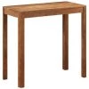 VidaXL Table De Bar Bois Massif D'acacia Avec Finition 110x55x106 Cm - Brun -Table haute et bar Soldes 55486564 1