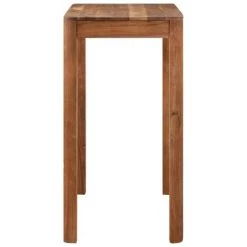 VidaXL Table De Bar Bois Massif D'acacia Avec Finition 110x55x106 Cm - Brun -Table haute et bar Soldes 55486564 3