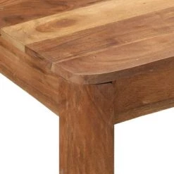 VidaXL Table De Bar Bois Massif D'acacia Avec Finition 110x55x106 Cm - Brun -Table haute et bar Soldes 55486564 5