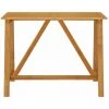 INLIFE Table De Bar De Jardin 140x70x104 Cm Bois D'acacia Massif -Table haute et bar Soldes 55639886 1