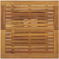 INLIFE Table De Bar Noir 80x80x110 Cm Résine Tressée Et Bois D'acacia -Table haute et bar Soldes 55640653 4