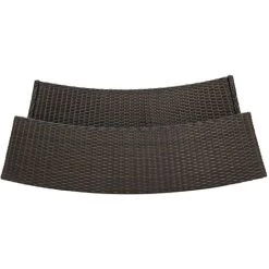 INLIFE Table De Bar De Jardin Marron 120x55x110 Cm Résine Tressée 11 INLIFE Table De Bar De Jardin Marron 120x55x110 Cm Résine Tressée -Table haute et bar Soldes 55640672 5