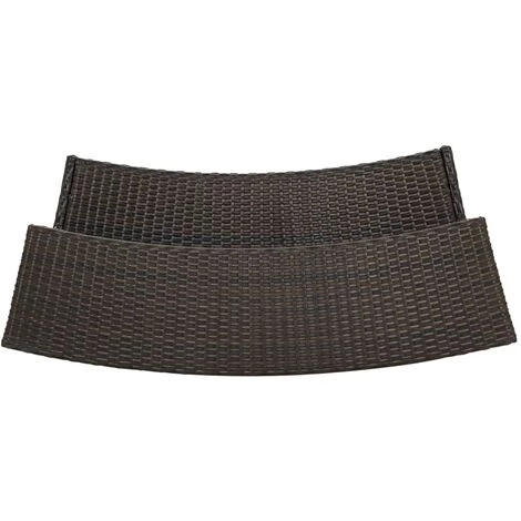 INLIFE Table De Bar De Jardin Marron 120x55x110 Cm Résine Tressée 7 INLIFE Table De Bar De Jardin Marron 120x55x110 Cm Résine Tressée – Image 5