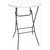 NETFURNITURE Bazon Foldaway Tall Bar Poseur Table - Blanc -Table haute et bar Soldes 55842568 1