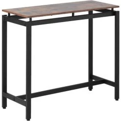 AZKOEESY Table à Manger Avec 2 Chaises En Bois De Fer Pour Cuisine, Sallon, Bar, Restaurant -Table haute et bar Soldes 55847996 4