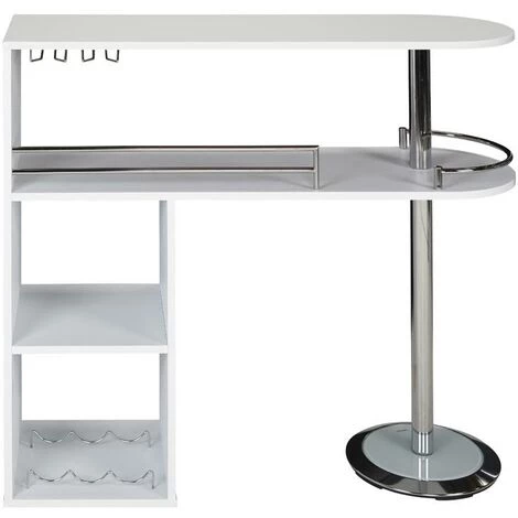 VENTE-UNIQUE.COM Meuble De Bar FRANZ - Blanc - Blanc 5 VENTE-UNIQUE.COM Meuble De Bar FRANZ - Blanc - Blanc – Image 3