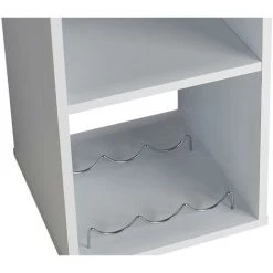 VENTE-UNIQUE.COM Meuble De Bar FRANZ - Blanc - Blanc 11 VENTE-UNIQUE.COM Meuble De Bar FRANZ - Blanc - Blanc -Table haute et bar Soldes 55881916 5