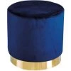 NETFURNITURE Lourd Pouffe Royal Blue Velvet (pack De 1) - Bleu
