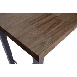 Table Haute En Bois Coloris Chêne Américain / Pieds Noir - Longueur 120 X Profondeur 70 X Hauteur 100 Cm -PEGANE- 5 Table Haute En Bois Coloris Chêne Américain / Pieds Noir - Longueur 120 X Profondeur 70 X Hauteur 100 Cm -PEGANE- -Table haute et bar Soldes 56477306 2