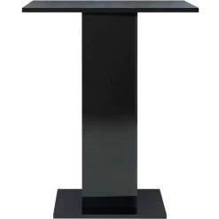 Topdeal Table De Bistro Noir Brillant 60x60x75 Cm Aggloméré FF802109_FR 10 Topdeal Table De Bistro Noir Brillant 60x60x75 Cm Aggloméré FF802109_FR -Table haute et bar Soldes 56579266 4