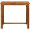INLIFE Table De Bar Bois D'acacia Massif 120 X 60 X 105 Cm -Table haute et bar Soldes 56630293 1