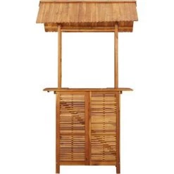 INLIFE Table De Bar D'extérieur Avec Toit 122x106x217 Cm Bois D'acacia 9 INLIFE Table De Bar D'extérieur Avec Toit 122x106x217 Cm Bois D'acacia -Table haute et bar Soldes 56630351 3