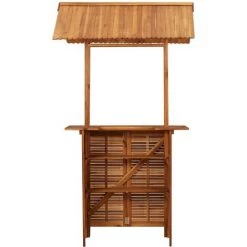 INLIFE Table De Bar D'extérieur Avec Toit 122x106x217 Cm Bois D'acacia 10 INLIFE Table De Bar D'extérieur Avec Toit 122x106x217 Cm Bois D'acacia -Table haute et bar Soldes 56630351 4