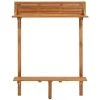 INLIFE Table De Bar De Balcon 90x37x122,5 Cm Bois D'acacia Massif -Table haute et bar Soldes 56630528 1