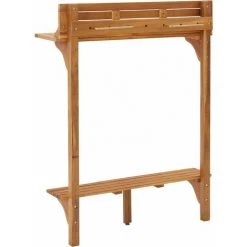 INLIFE Table De Bar De Balcon 90x37x122,5 Cm Bois D'acacia Massif 10 INLIFE Table De Bar De Balcon 90x37x122,5 Cm Bois D'acacia Massif -Table haute et bar Soldes 56630528 4