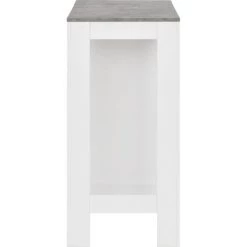 INLIFE Table De Bar Avec étagère Blanc 110x50x103 Cm 10 INLIFE Table De Bar Avec étagère Blanc 110x50x103 Cm -Table haute et bar Soldes 56630640 4