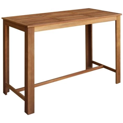 INLIFE Table Et Tabourets De Bar 7 Pcs Bois D'acacia Massif 3 INLIFE Table Et Tabourets De Bar 7 Pcs Bois D'acacia Massif