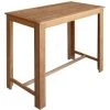 INLIFE Table Et Tabourets De Bar 5 Pcs Bois D'acacia Massif -Table haute et bar Soldes 56630677 1