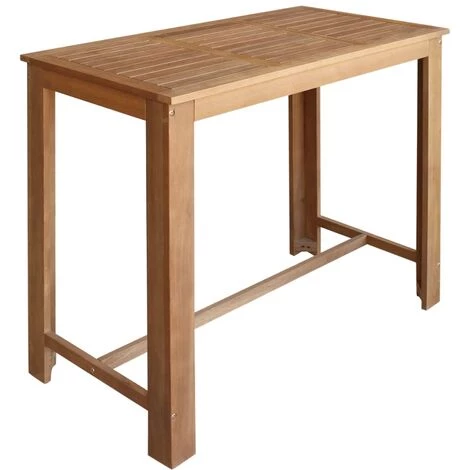 INLIFE Table Et Tabourets De Bar 5 Pcs Bois D'acacia Massif 3 INLIFE Table Et Tabourets De Bar 5 Pcs Bois D'acacia Massif
