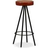INLIFE Tabourets De Bar 2 Pcs Cuir Véritable -Table haute et bar Soldes 56630954 1