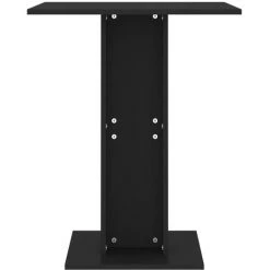 INLIFE Table De Bistro Noir 60x60x75 Cm Aggloméré -Table haute et bar Soldes 56631147 4