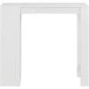 INLIFE Table De Bar Avec étagère Blanc 110x50x103 Cm -Table haute et bar Soldes 56631242 1