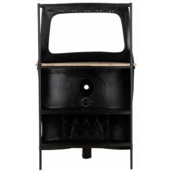 Paris Prix - Comptoir De Bar En Métal "vélo Tuktuk" 165cm Noir -Table haute et bar Soldes 57079435 4