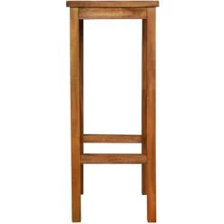 NOVA 2 Tabourets à 2 Pc En Bois En Bois D'Acacia Solide Tabourets De Bar 2 Pcs Bois D'acacia Solide -Table haute et bar Soldes 57093532 3