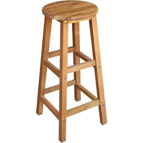 NOVA Selles De Bois Massif De L'Acacia Ronde Différentes Quantités Tabourets De Bar 2 Pcs Bois D'acacia Solide Des Modèles : 2 Pcs 4 NOVA Selles De Bois Massif De L'Acacia Ronde Différentes Quantités Tabourets De Bar 2 Pcs Bois D'acacia Solide Des Modèles : 2 Pcs – Image 2