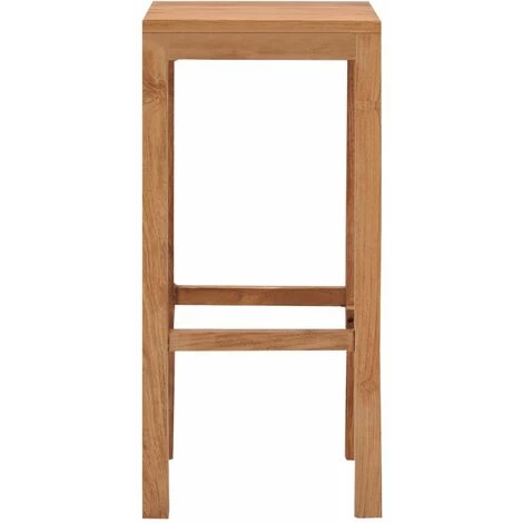 NOVA Divers Pièces Des Tabourets En Bois Massif En Teck Tabourets De Bar 2 Pcs Bois De Teck Massif Des Modèles : 2 Pcs 6 NOVA Divers Pièces Des Tabourets En Bois Massif En Teck Tabourets De Bar 2 Pcs Bois De Teck Massif Des Modèles : 2 Pcs – Image 4