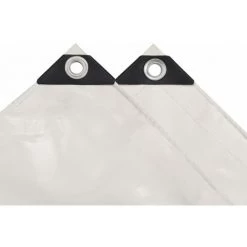NOVA Tarpauline Blanche Polyvalente Avec Des œillets Métalliques Résistants à Différentes Tailles Bâche 650 G / M² 2 X 3 M Blanc Taille : 2x3 M -Table haute et bar Soldes 57096148 3