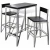 NOVA Ensemble De Table Et 2 Tabourets De Cuisine à Bar Haut Pour Le Petit Déjeuner 3 Pièces Ensemble De Bar à Petit-déjeuner -Table haute et bar Soldes 57097180 1